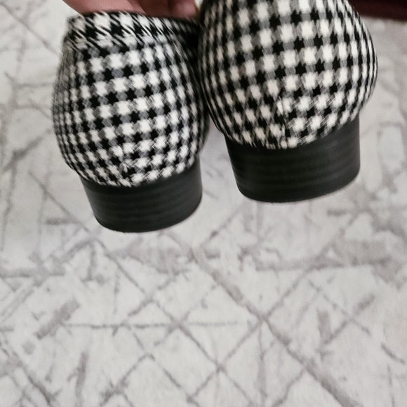 Bandolino Loafers Womens 6 Black & White Checkered Shoes‎ Slip-on - Picture 6 of 6